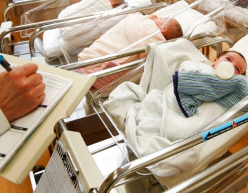 This Feb. 16, 2017 file photo shows newborn babies in the nursery of a postpartum recovery center in upstate New York. U.S. birth rates dropped for the fifth year in a row in 2019, producing the smallest number of babies in 35 years, according to numbers which were released Wednesday, May 20, 2020, by the Centers for Disease Control and Prevention. (AP Photo/Seth Wenig, File)