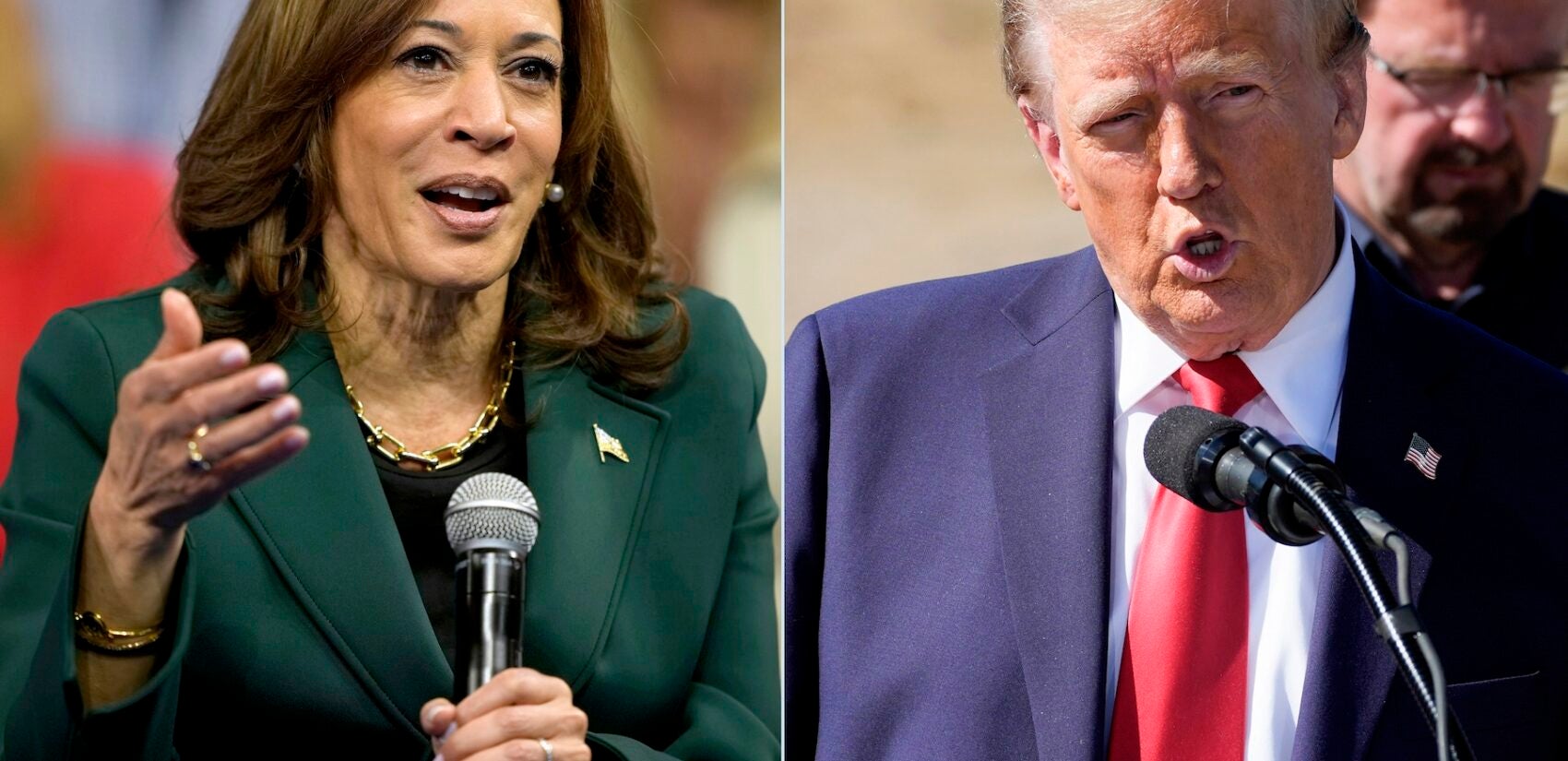 Kamala Harris and Donald Trump