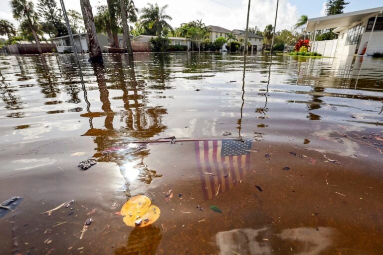 Flooding after the hurricane