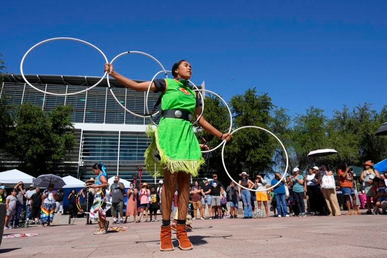 Native American Hoop Dance performance