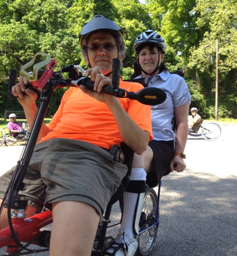 John leading adapted ride (Photo provided by PCAS)