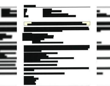 a redacted email