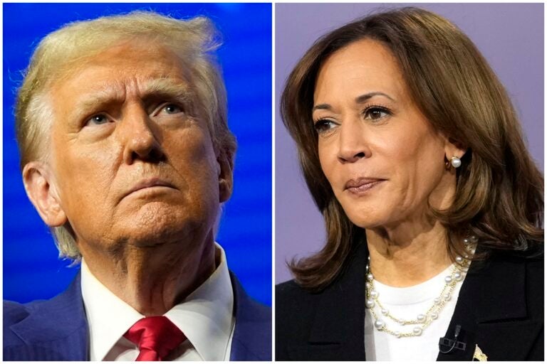 Donald Trump and Kamala Harris