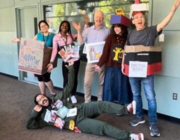 Billy Penn staff showing off their costumes