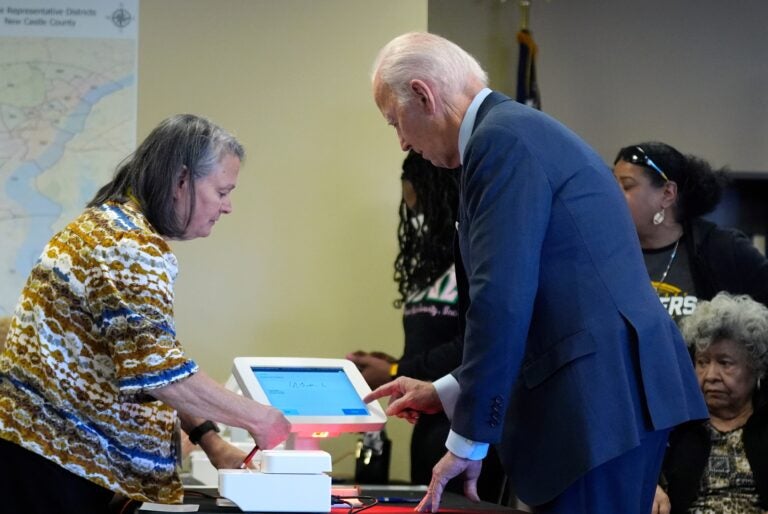 Joe Biden votes early