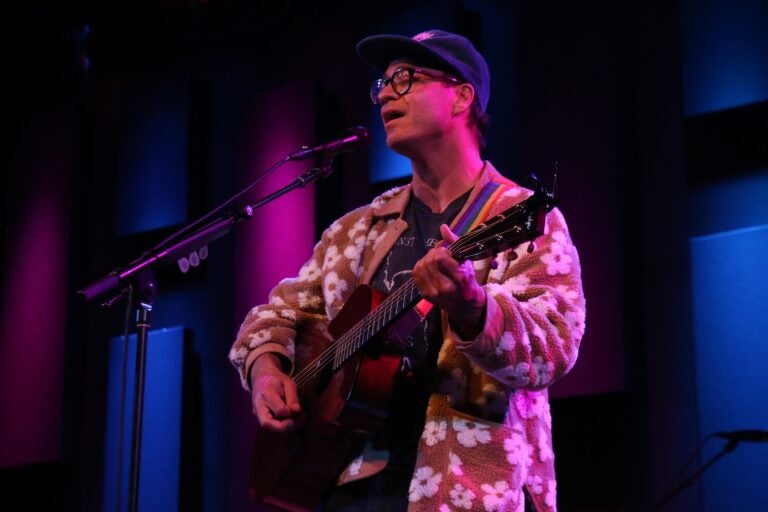 Amos Lee performing on stage