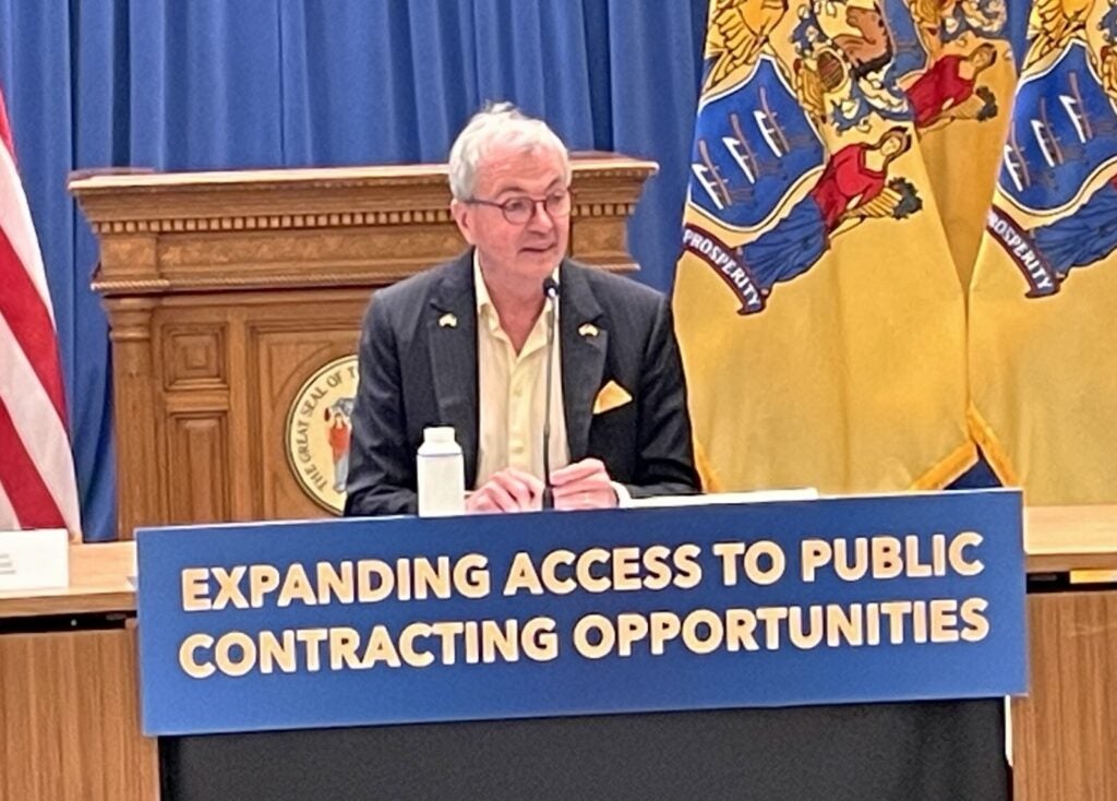 Gov. Murphy leading a roundtable discussion