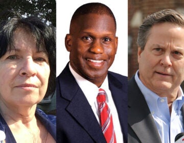 Green party candidate Robin Brownfield (left), Republican party candidate Teddy Liddell (middle) and Democratic incumbent U.S. Rep. Donald Norcross (right).