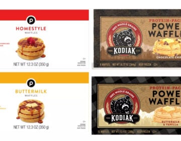 Screenshots of some of the waffle products named in the recall. (TreeHouse Foods)