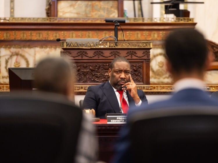 Kenyatta Johnson in a council hearing