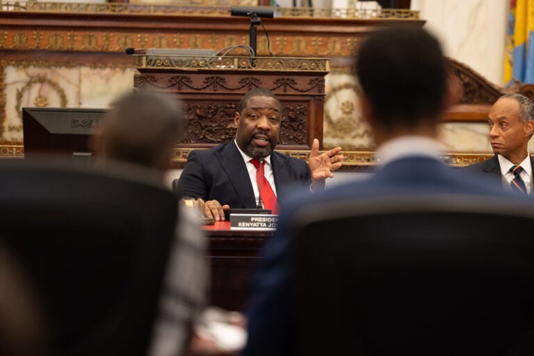 Kenyatta Johnson in a council hearing