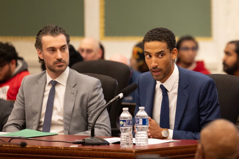 David Gould speaking during a council hearing