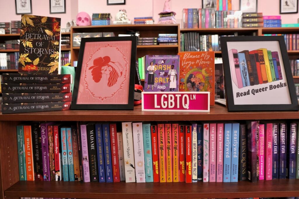 an LGBTQ section in the store