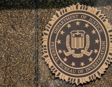 The seal on the FBI building