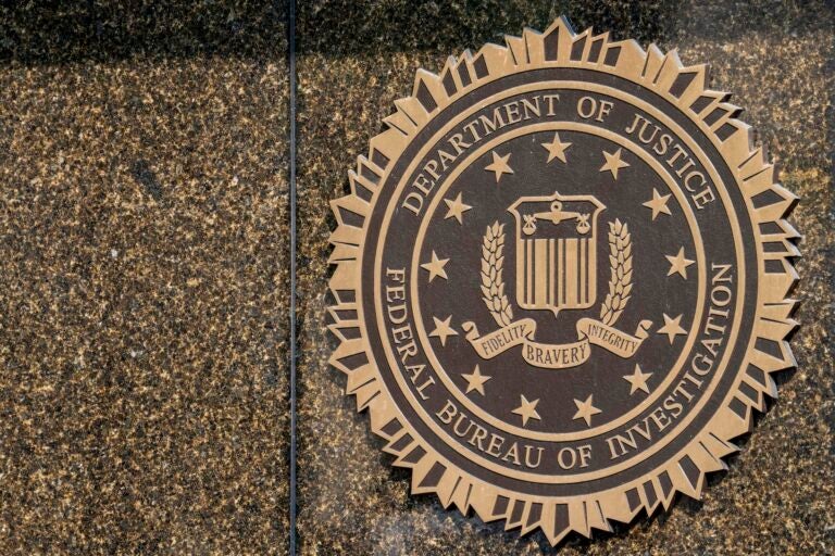 The seal on the FBI building