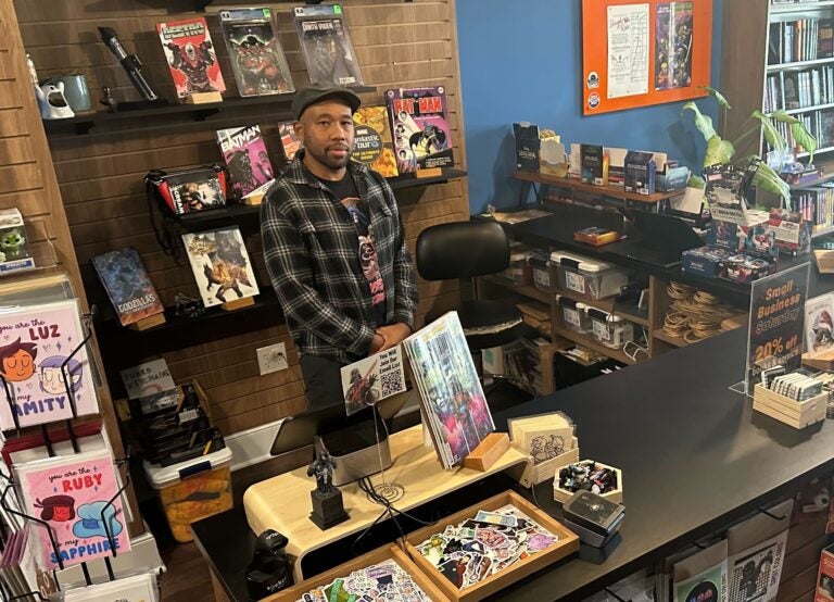 Gralin Hughes, co-owner of Multiverse, a self-described speculative fiction book store, which means fantasy, magical realism, comic books, graphic novels, collectables and self-proclaimed 