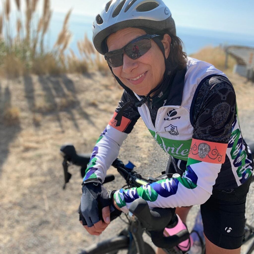 Terri Ann DiJulio is an avid cyclist