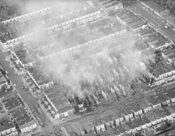 US MOVE Bombing Remains Smoke rises from the ashes of a West Philadelphia neighborhood, May 4, 1985, the morning after a siege between Philadelphia police and members of the radical group MOVE left 11 people dead and 61 homes destroyed