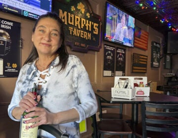 Mara Russo, a bartender at Murph's Tavern in Totowa, N.J., speaks about why she supported President-elect Donald Trump in 2024. Totowa, in suburban New York's Passaic County, went for a Republican for president for the first time since 1992. (AP photo/Mike Catalini)