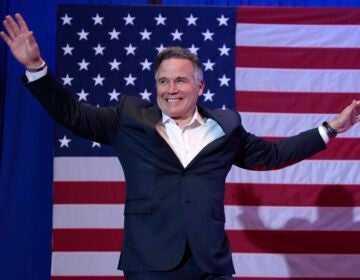 Republican Pennsylvania Senate candidate David McCormick arrives at an election night campaign party Wednesday, Nov. 6, 2024 in Pittsburgh