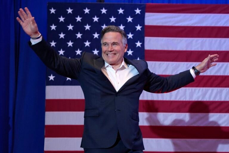 Republican Pennsylvania Senate candidate David McCormick arrives at an election night campaign party Wednesday, Nov. 6, 2024 in Pittsburgh