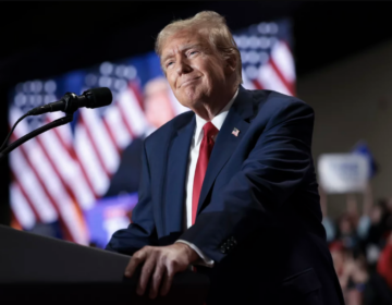 Former President Trump speaks during a rally in Richmond, Va., on March 2, 2024.