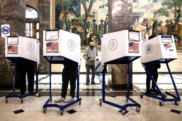 Voters cast their ballots on Election Day