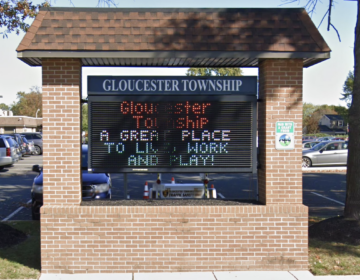 Sign for Gloucester Township