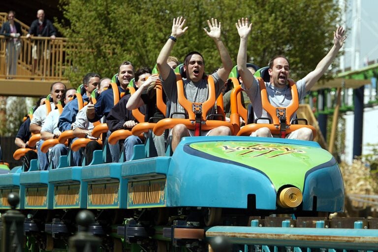 people riding Kingda Ka