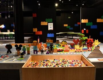 a play space with LEGOS