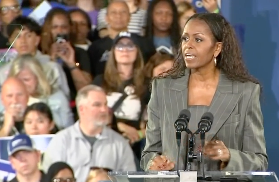 Election 2024 Michelle Obama visits Montco high school WHYY