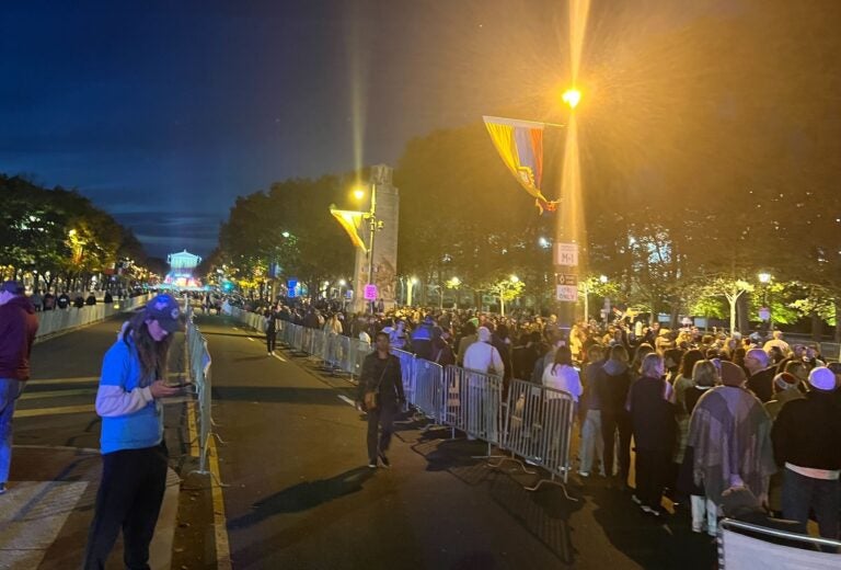 crowd on the Parkway