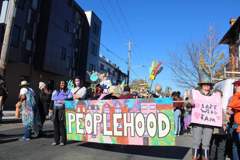 Organizers said more than 500 people participated in the parade. (Emily Neil/WHYY)