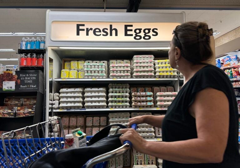 Woman shopping in a supermarket