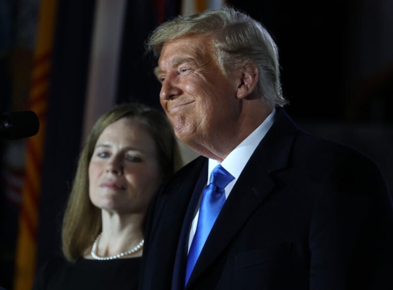 Donald Trump and Amy Coney Barrett