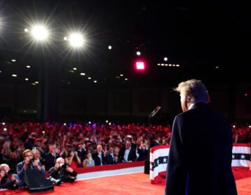 Former President Donald Trump arrives to speak during an election night event on Nov. 6 in West Palm Beach, Fla. (Win McNamee/Getty Images)