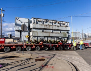 a backup transformer on a truck