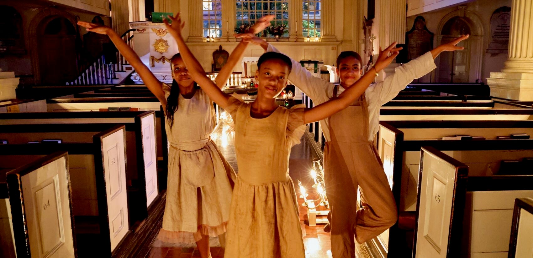 Young dancers portray enslaved children