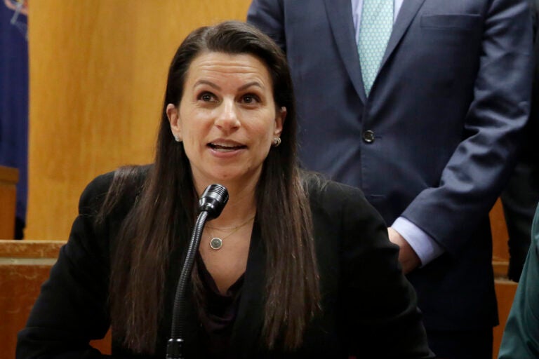 FILE - Assistant District Attorney Karen Agnifilo attends a news conference in Manhattan Supreme Court, in New York, Feb. 14, 2017. (AP Photo/Richard Drew, File)