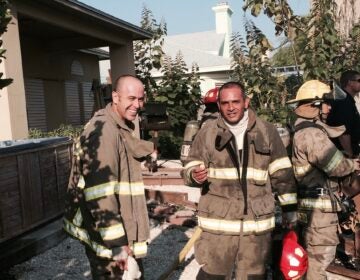 John Keller (left) spent 10 years as a firefighter paramedic in Corpus Christi, Texas, before leaving the job, in part, due to PTSD. (Courtesy of John Keller)