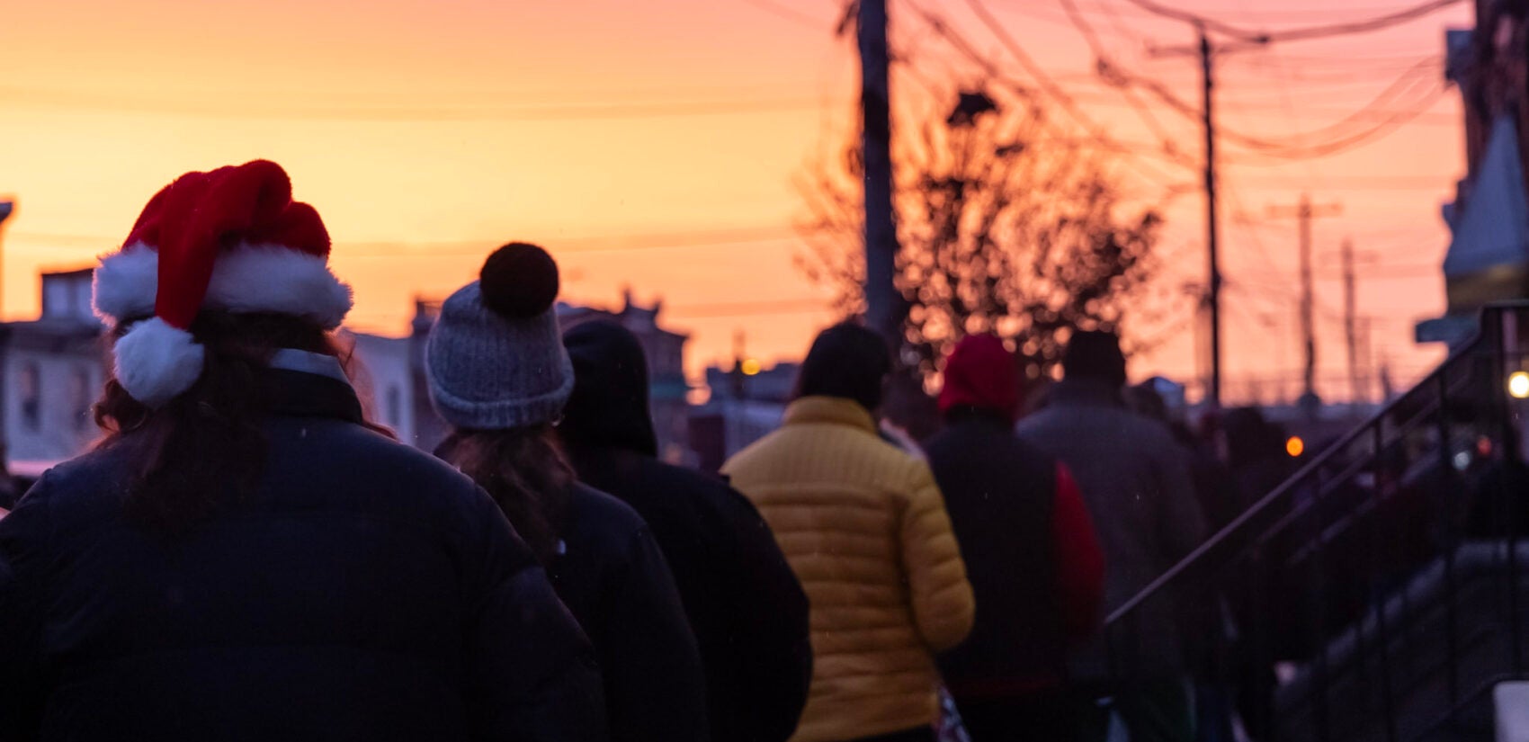 People waiting in line