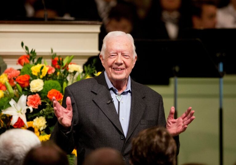 Jimmy Carter smiles