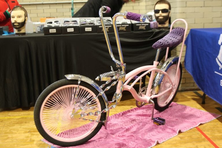 a pink bike