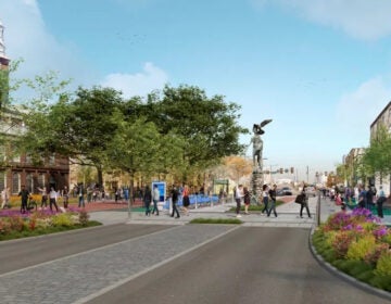 A conceptual rendering of improvements to Market Street