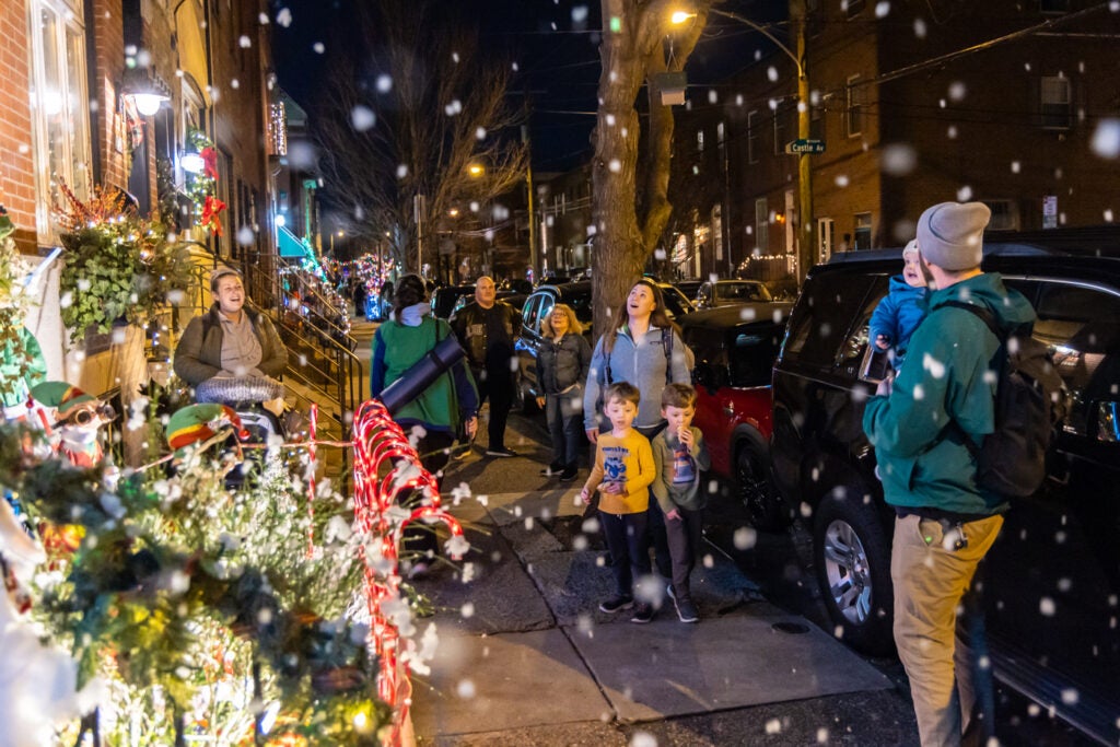 Visitors to the Miracle on 13th Street