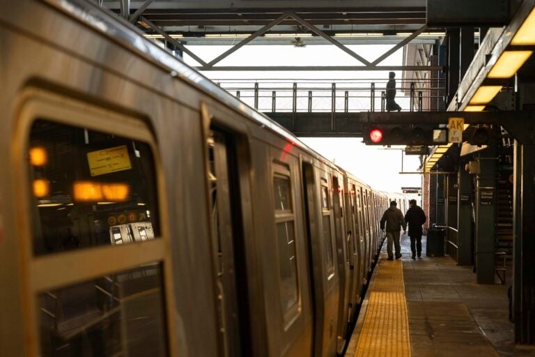 A train is stationed at the F train platform at the Coney Island-Stillwell Avenue Station, Thursday, Dec. 26, 2024, in New York.