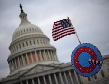 QAnon sign at the U.S. Capitol