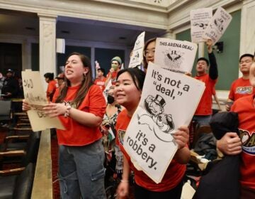 Sixers arena opponents react after City Council gave preliminary approval for a deal to build a new arena on Market Street.