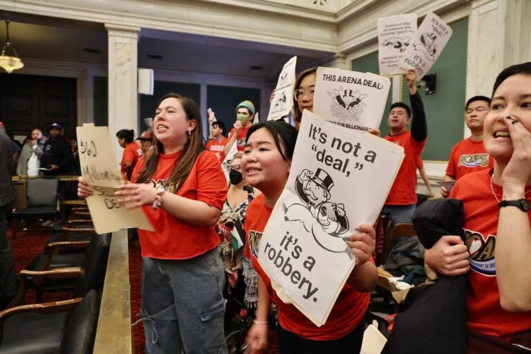 Sixers arena opponents react after City Council gave preliminary approval for a deal to build a new arena on Market Street.