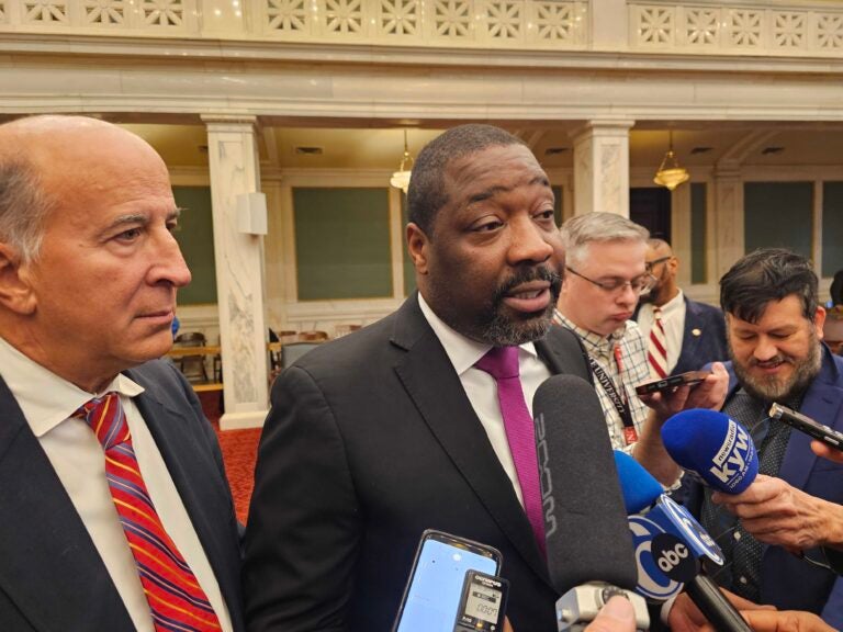 Councilmember Mark Squilla and Council President Kenyatta Johnson